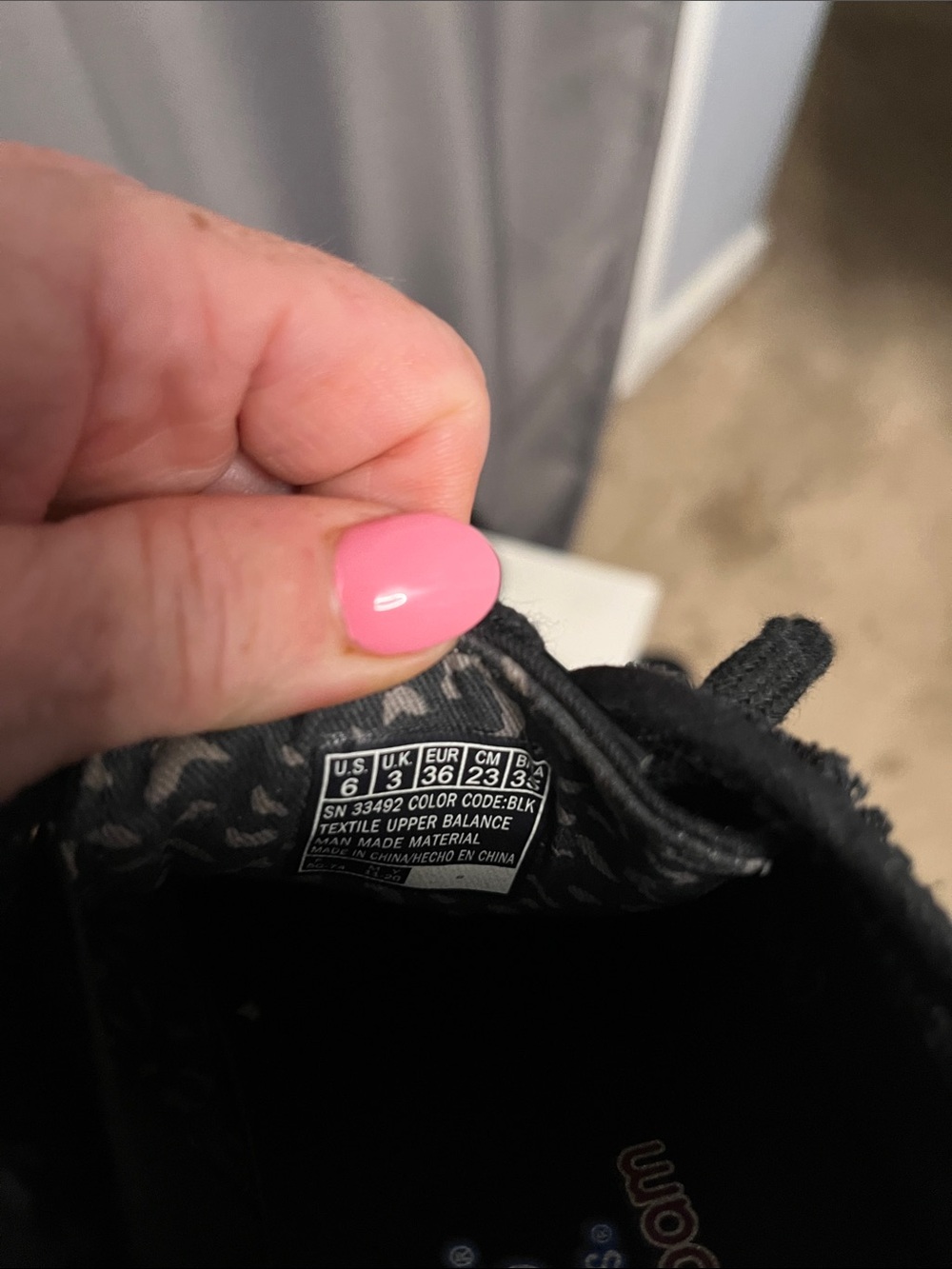 Skechers Black Canvas Sneakers with Rose-Gold Eyelets - Picture 3 of 4